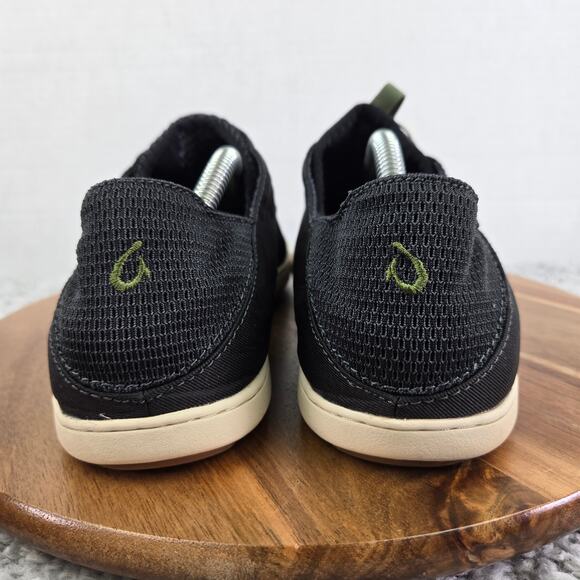 Olukai Nohea Moku Black Mesh Slip On Casual Daily Lifestyle Sneaker Mens 9.5 main image 8